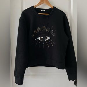 KENZO sweatshirt with logo and crystal details size L.